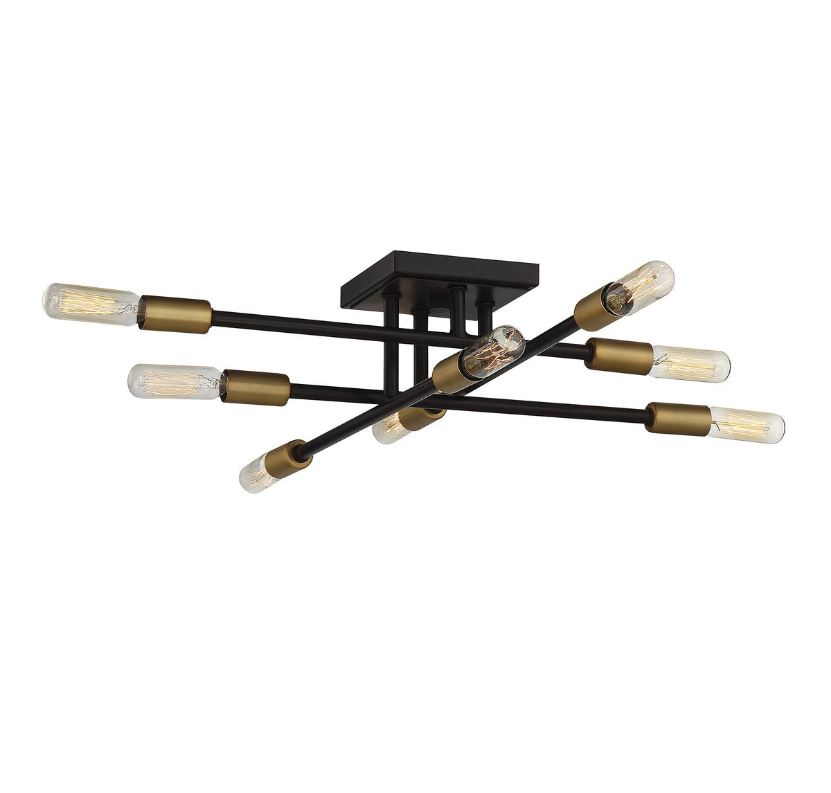 Bronze 8 Light Semi Flush T346