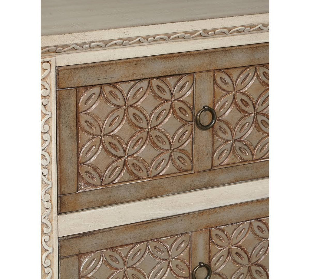 Carved Front Accent Chest I698489