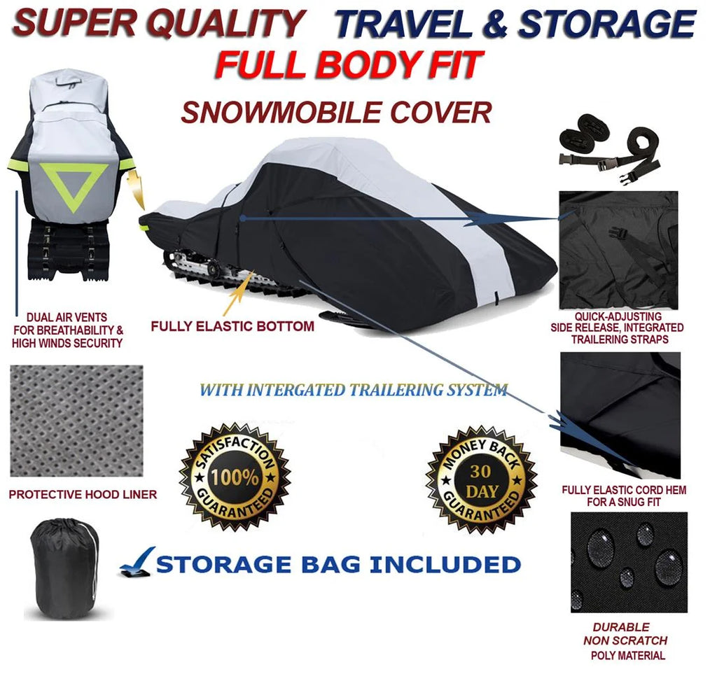 600 Denier Full Fit Snowmobile Travel and Storage Cover B992