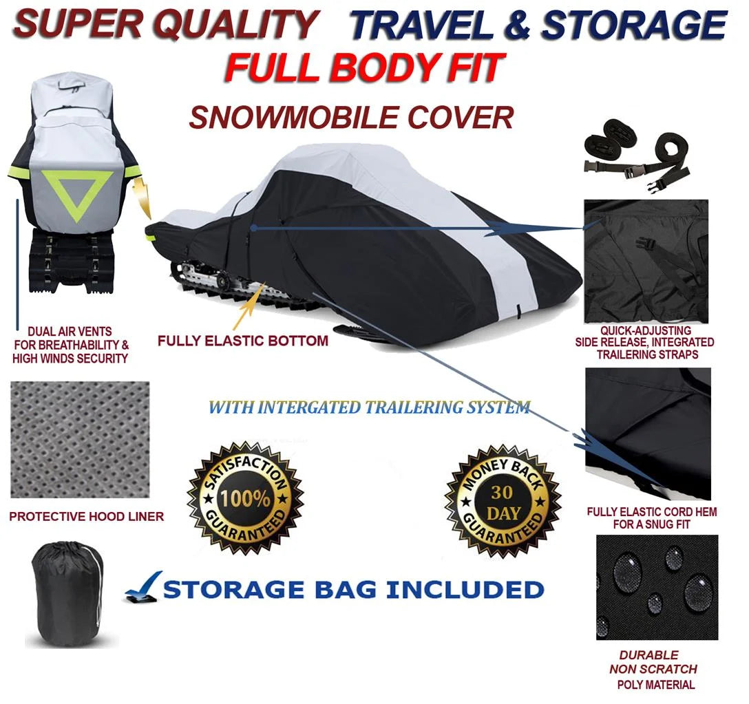 600 Denier Full Fit Snowmobile Travel and Storage Cover B992