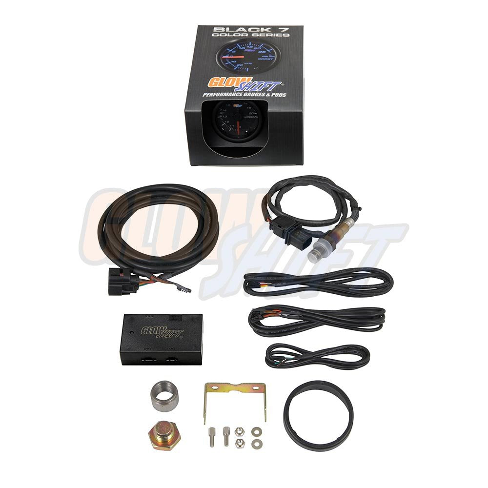 Black 7 Color Analog Needle Wideband Air / Fuel Ratio AFR Gauge 2-1/16" 52mm B801157