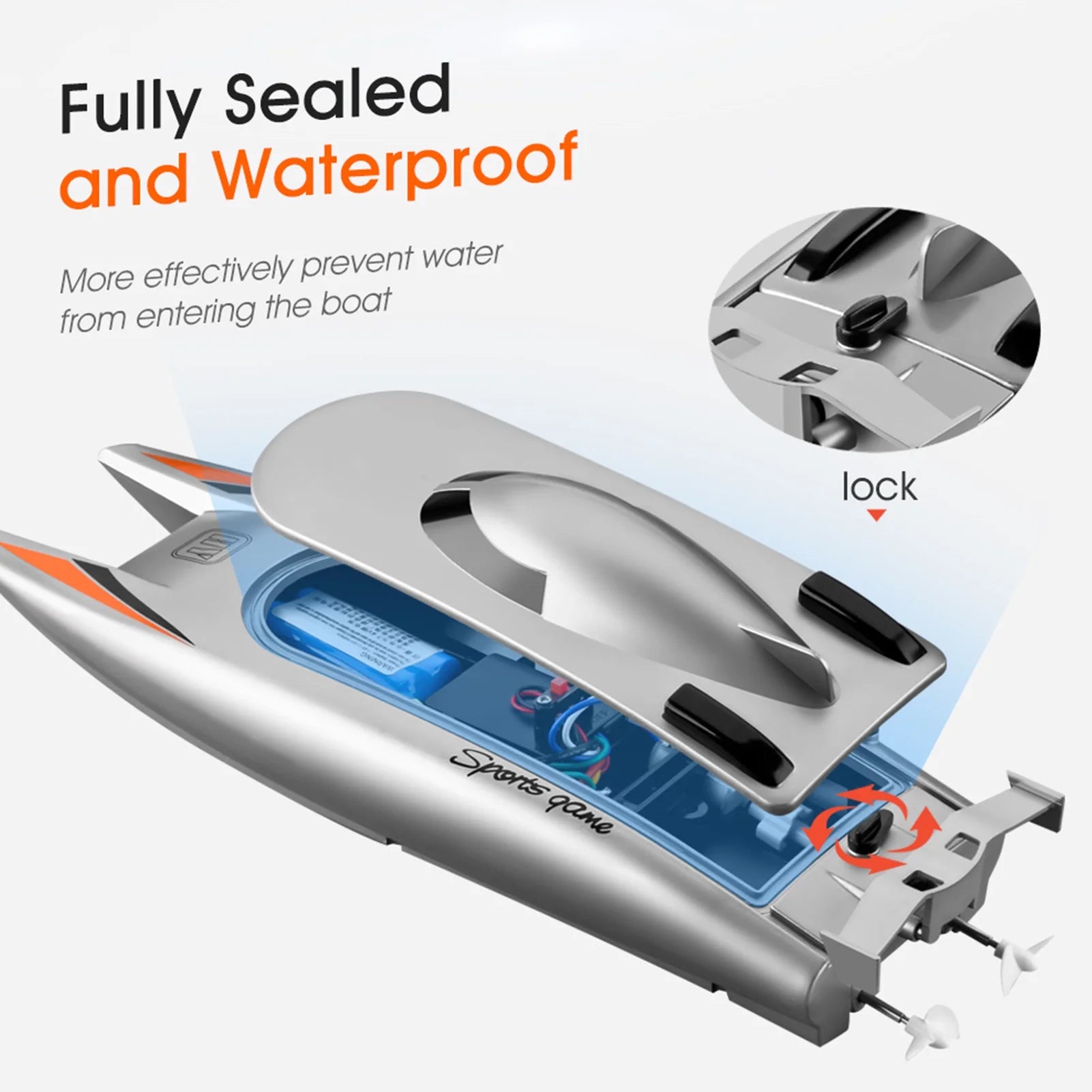RC Racing Boat for Pools D580