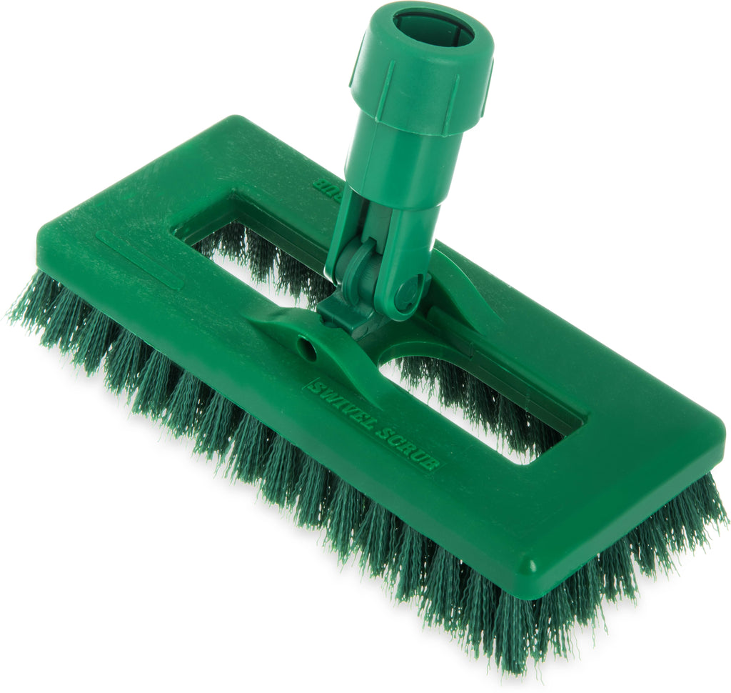 Swivel Scrub with Polyester Bristles 8 in. Green N730