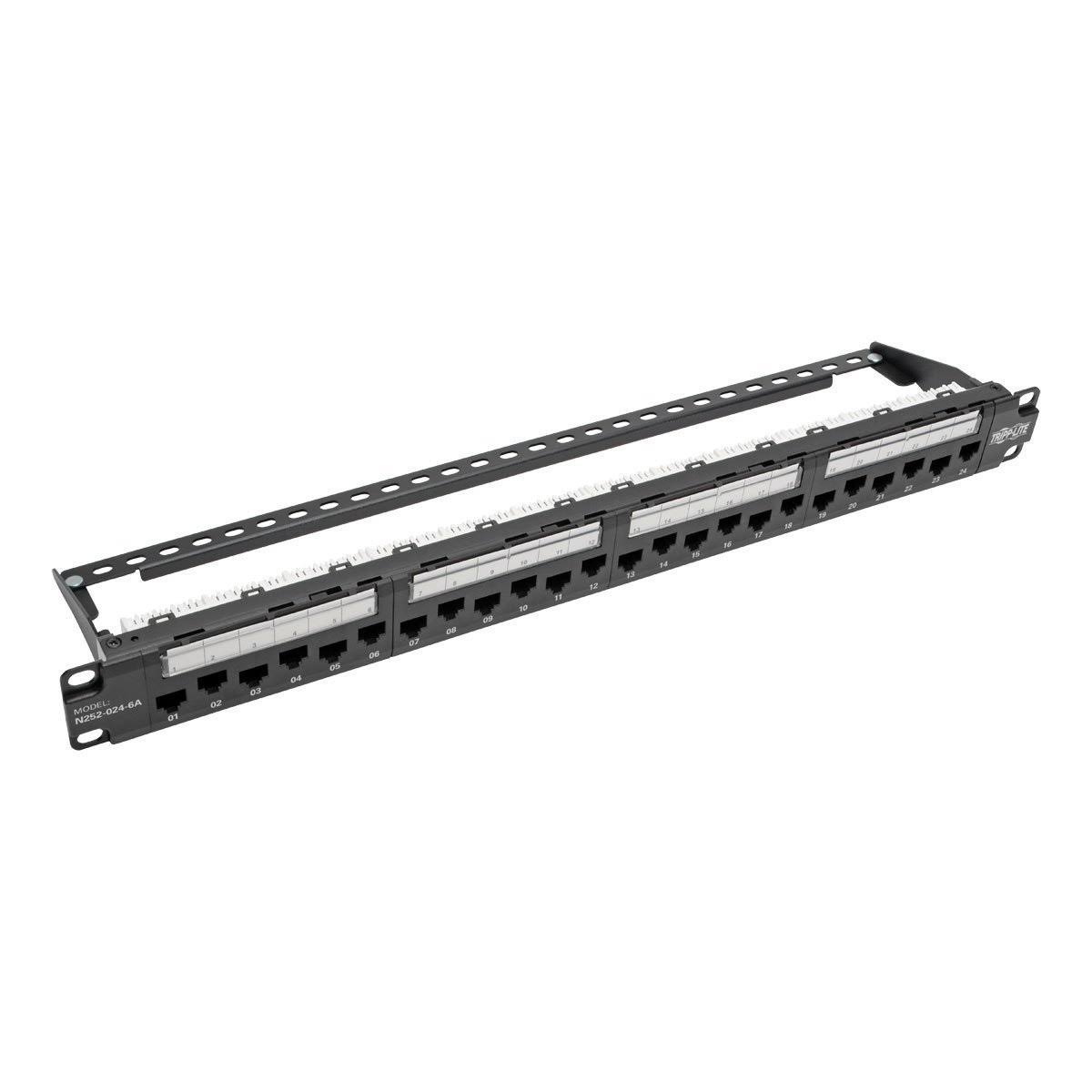 24-Port Cat6a Cat6 Cat5e Patch Panel J2953