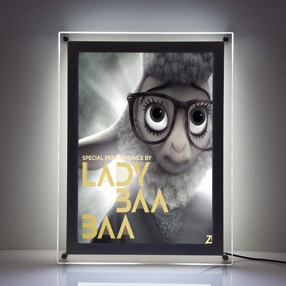 24X36 Inch Ultra Thin Wall Mounted Acrylic LED Light Box Sign Holder K19712