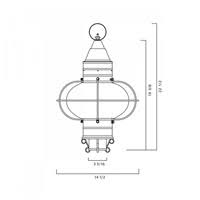 Classic Onion Large Post Light L1332