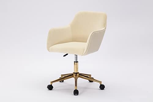 Petal Pink Velvet Fabric Swivel Desk Chair S23179